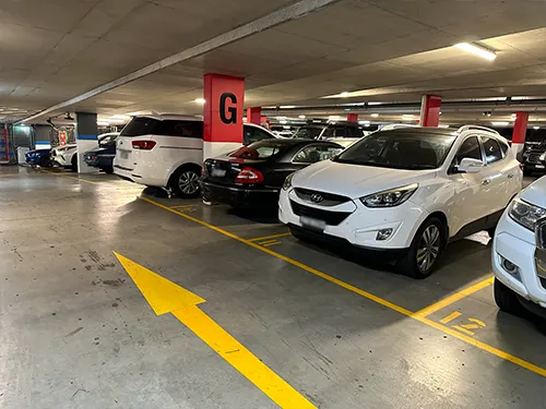 outdoor car park Sydney airport